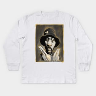 RZA Caricature JC Kids Long Sleeve T-Shirt